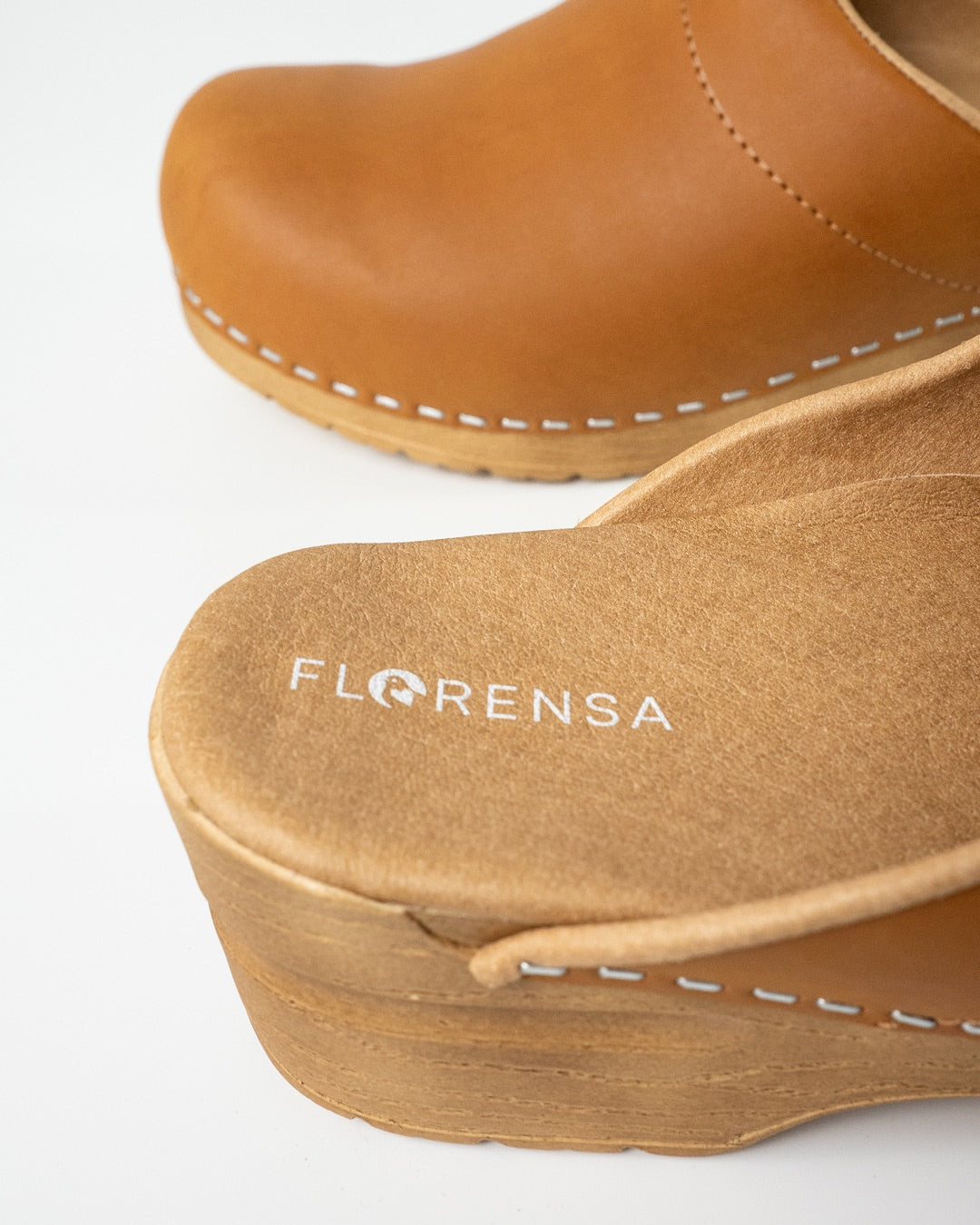 Florensa Clogs Flex – Natürlicher Cognac
