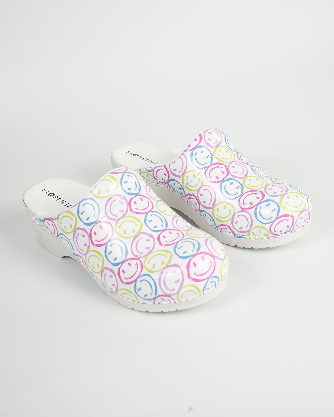 Florensa Clogs Flex - Smiley Weiß