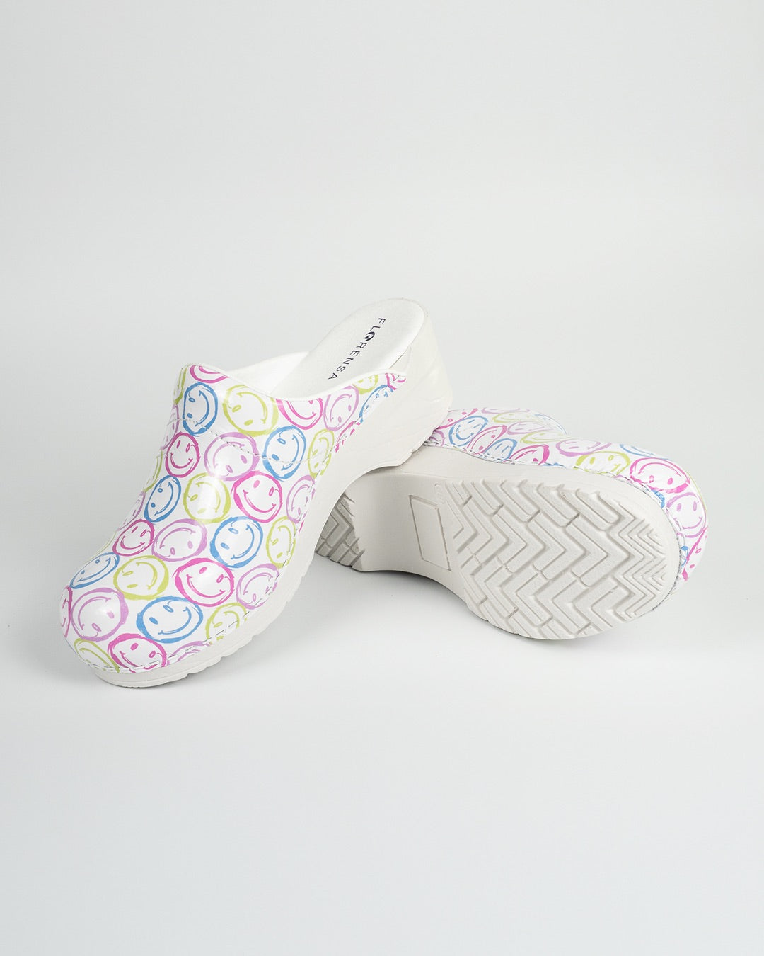 Florensa Clogs Flex - Smiley Weiß