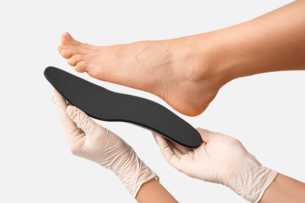 Voetboog met een bijpassende inlegzool