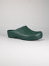 Rocker Gardy Foam Green Open, groene tuinklomp met open hiel, schuin aanzicht