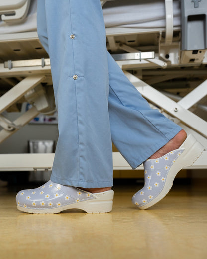 Florensa Clogs Flex - Gänseblümchen Hellblau