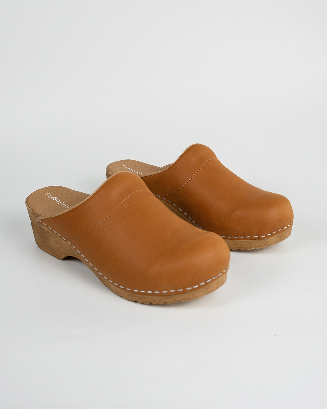 Florensa Clogs Flex – Natürlicher Cognac