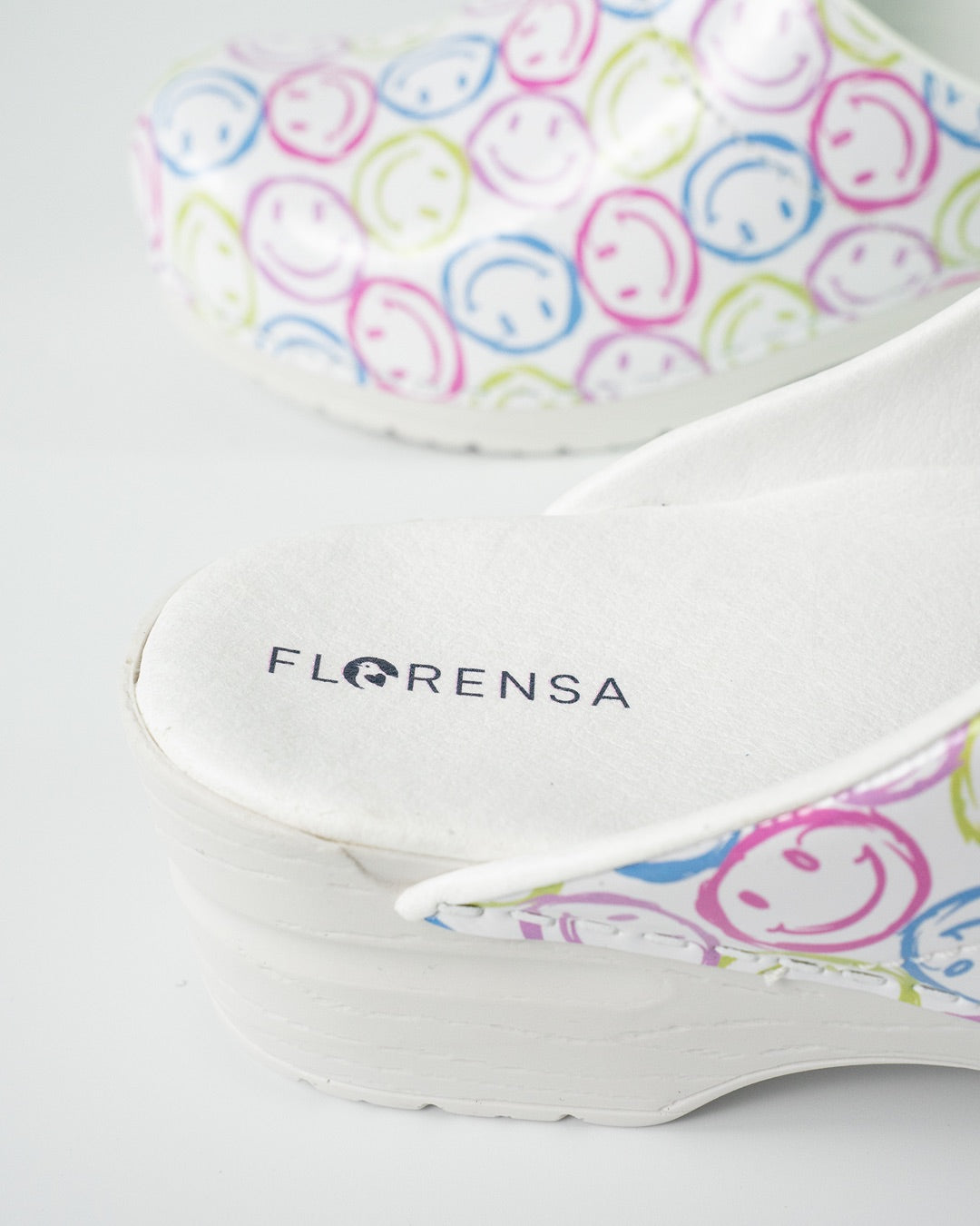 Florensa Clogs Flex - Smiley Weiß