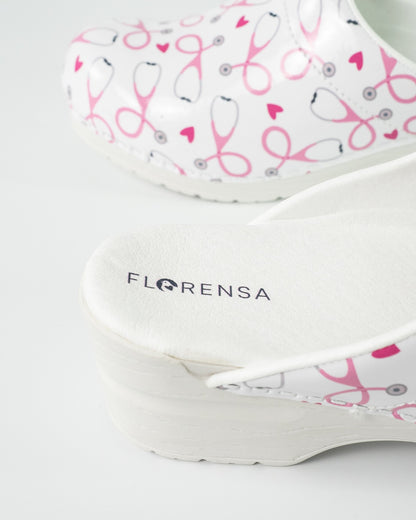 Florensa Clogs Flex - Stethoskop Weiß
