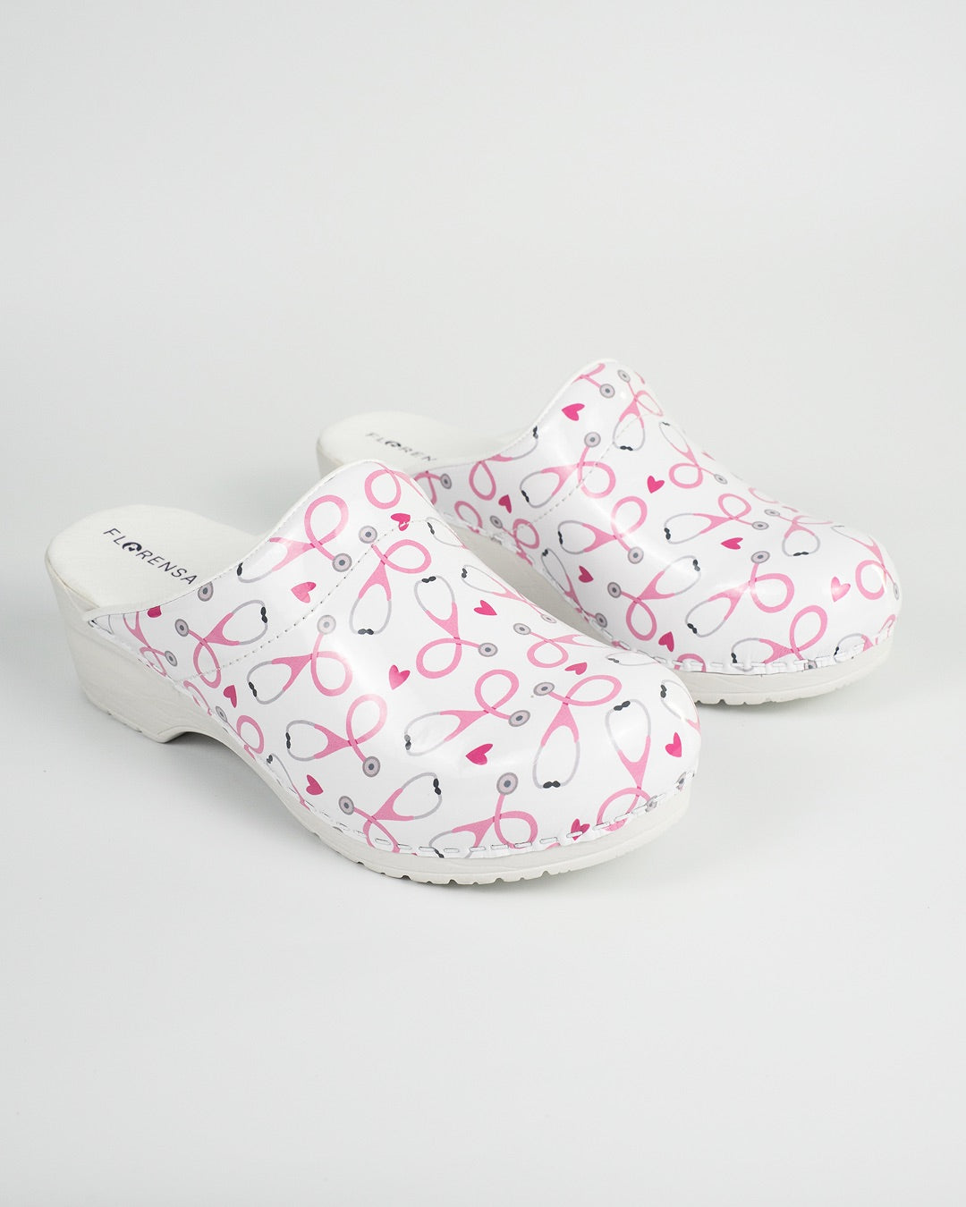 Florensa Clogs Flex - Stethoskop Weiß
