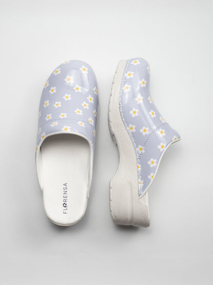 Florensa Clogs Flex - Gänseblümchen Hellblau