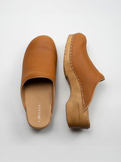 Florensa Clogs Flex – Natürlicher Cognac